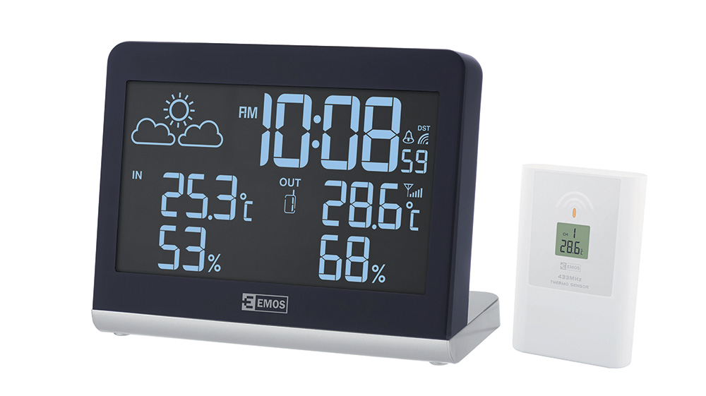 LCD domáca bezdrôtová meteostanica