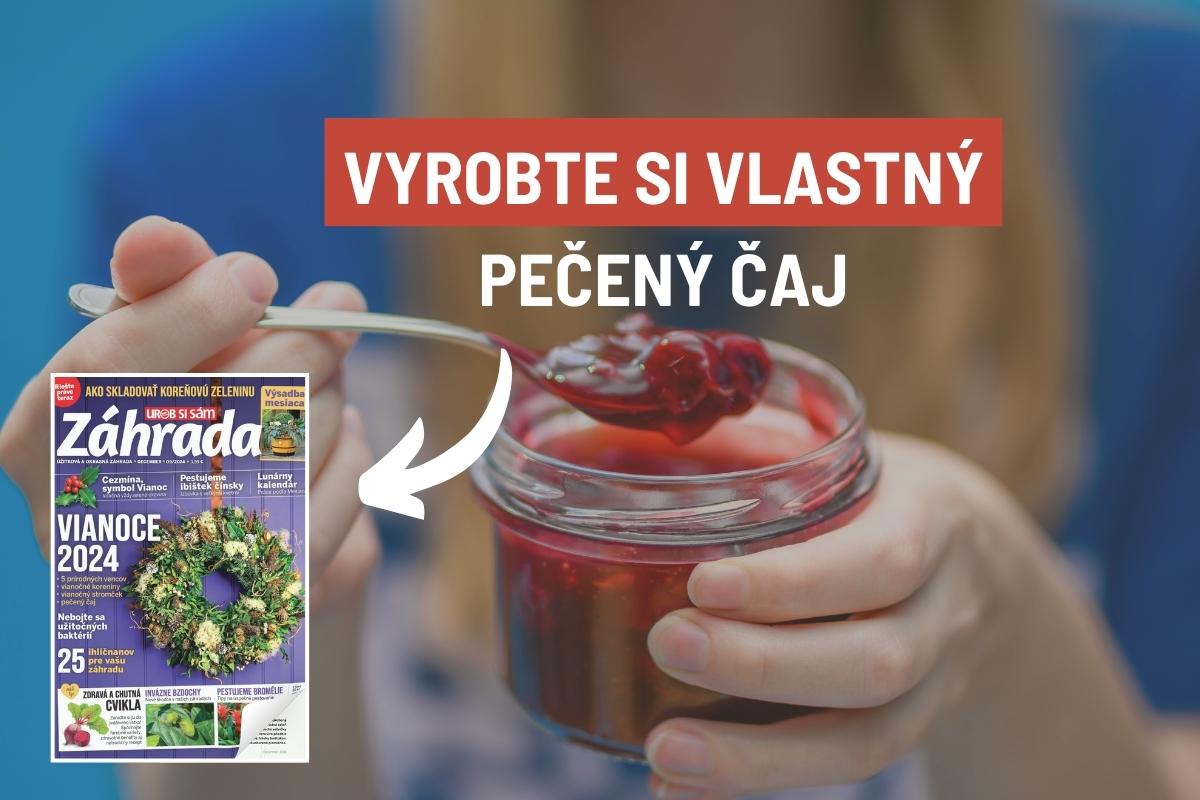 Článok o výrobe pečeného čaju v časopise Záhrada